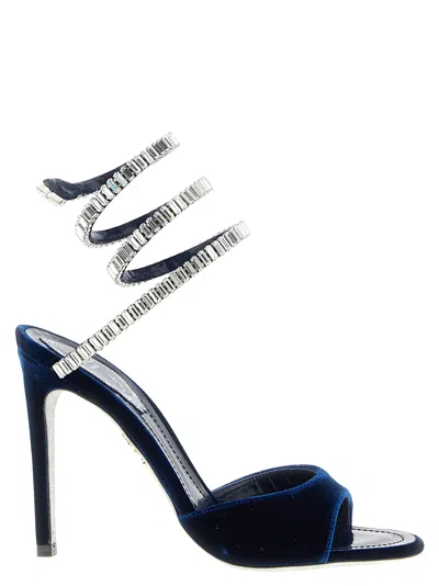 RENÉ CAOVILLA SPARK SANDALS BLUE