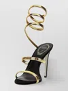 René Caovilla 'spiral' Ankle Strap Stiletto Sandals