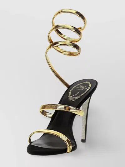 René Caovilla 'spiral' Ankle Strap Stiletto Sandals