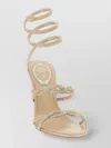 René Caovilla 'spiral Strap Stiletto Sandals With Embellished Open Toe'
