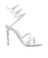 René Caovilla Stiletto High Heel Sandals In Silver