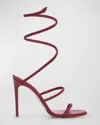 René Caovilla Flat Sandals Rene Caovilla Woman Color Burgundy In Bordeaux