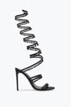 René Caovilla Chandelier Beaded Ankle-wrap Sandals