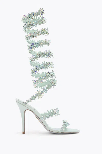 René Caovilla Super Eva Mint Green Sandal 100