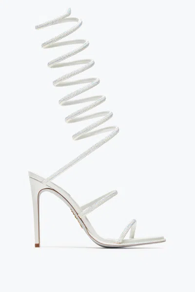 René Caovilla Supercleo White Sandal 105