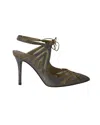 René Caovilla Rene Caovilla Swarovski Embellished Heels In Silver Mesh In Silver