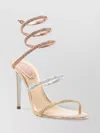 René Caovilla Womens Rene Caovilla Cleo 105 Leather Heeled Sandals