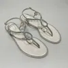René Caovilla Toe-pinched Water Drill Sandals In Gray