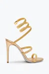 René Caovilla Cleo 105 Trigold Sandals With Serpent-finish