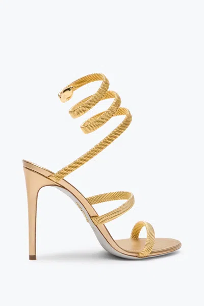 RENÉ CAOVILLA TRIGOLD CLEO GOLD SANDAL 105