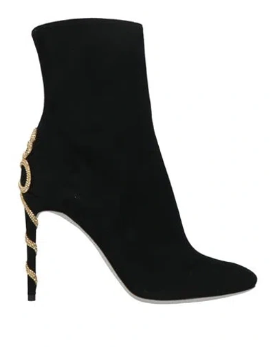 René Caovilla Rene' Caovilla Woman Ankle Boots Black Size 12 Leather