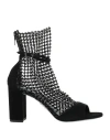 René Caovilla Galaxia 80mm Rhinestone-embellished Sandals In Black