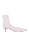René Caovilla Rene' Caovilla Woman Ankle Boots Light Pink Size 7.5 Textile Fibers In Pink