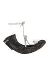 René Caovilla Rene' Caovilla Woman Ballet Flats Black Size 6 Lambskin In Black