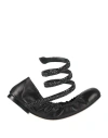 René Caovilla Rene' Caovilla Woman Ballet Flats Black Size 8 Leather In Black