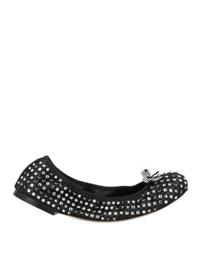 René Caovilla Rene' Caovilla Woman Ballet Flats Black Size 8 Leather