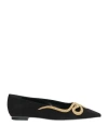 René Caovilla Rene' Caovilla Woman Ballet Flats Black Size 8 Textile Fibers