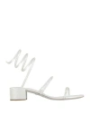 René Caovilla Rene' Caovilla Woman Ballet Flats White Size 8.5 Leather