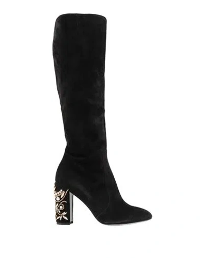 René Caovilla Rene' Caovilla Woman Boot Black Size 10 Textile Fibers