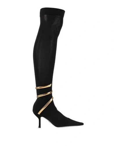 René Caovilla Rene' Caovilla Woman Boot Black Size 7 Textile Fibers