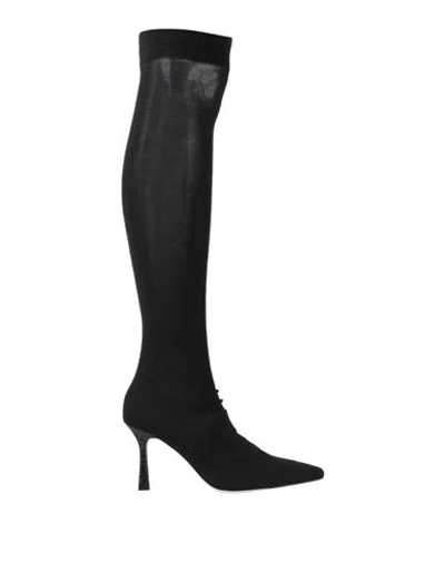 René Caovilla Rene' Caovilla Woman Boot Black Size 9 Textile Fibers