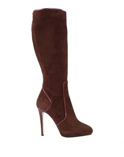 René Caovilla Rene' Caovilla Woman Boot Chocolate Brown Size 5 Leather