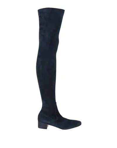 René Caovilla Rene' Caovilla Woman Boot Midnight Blue Size 8 Leather