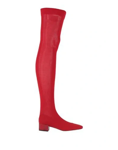 René Caovilla Rene' Caovilla Woman Boot Red Size 7 Textile Fibers