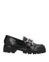 René Caovilla Rene' Caovilla Woman Loafers Black Size 8 Leather In Black
