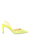 René Caovilla Rene' Caovilla Woman Newborn Shoes Yellow Size 7 Textile Fibers