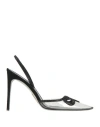 René Caovilla Rene' Caovilla Woman Pumps Black Size 10 Pvc - Polyvinyl Chloride, Textile Fibers