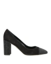 René Caovilla Kristen 75mm Rhinestone-embellished Suede Pumps In Black