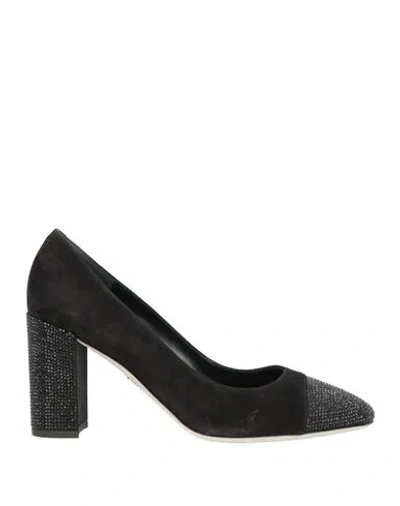 René Caovilla Rene' Caovilla Woman Pumps Black Size 5.5 Leather