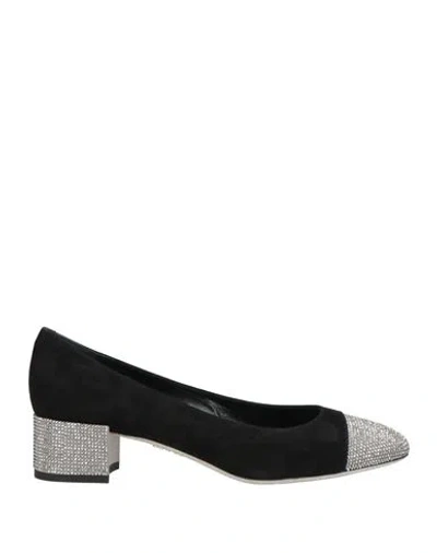 René Caovilla Rene' Caovilla Woman Pumps Black Size 6.5 Leather