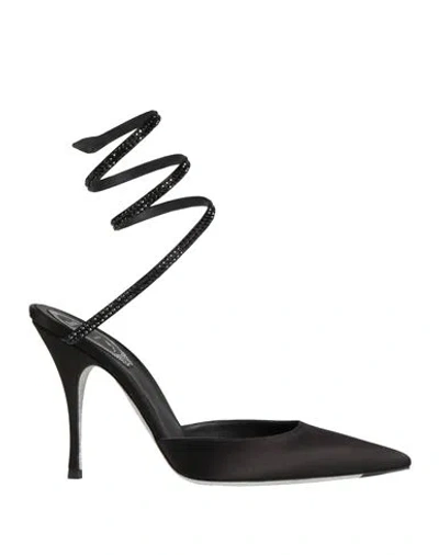 René Caovilla Rene' Caovilla Woman Pumps Black Size 6.5 Textile Fibers