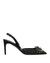 René Caovilla Rene' Caovilla Woman Pumps Black Size 7 Textile Fibers In Black