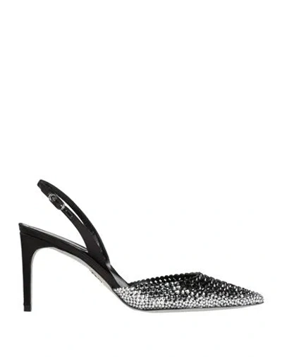 René Caovilla Rene' Caovilla Woman Pumps Black Size 7 Textile Fibers