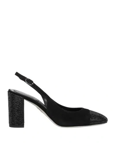 René Caovilla Rene' Caovilla Woman Pumps Black Size 8 Leather