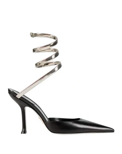 René Caovilla Rene' Caovilla Woman Pumps Black Size 8 Leather, Metal