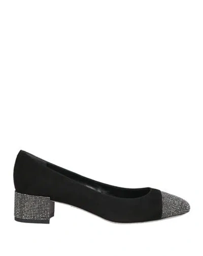 René Caovilla Rene' Caovilla Woman Pumps Black Size 8 Leather, Textile Fibers
