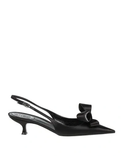 René Caovilla Rene' Caovilla Woman Pumps Black Size 8 Textile Fibers