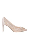 René Caovilla 80mm Cinderella Pumps In Pink
