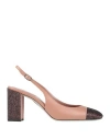 René Caovilla Crystal Cap-toe Leather Pumps