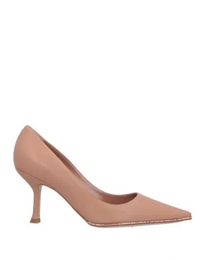 René Caovilla Rene' Caovilla Woman Pumps Blush Size 7.5 Lambskin In Pink