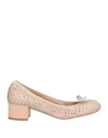 René Caovilla Crystal-embellished Leather Pumps In Pink
