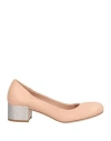 René Caovilla Rene' Caovilla Woman Pumps Blush Size 8 Lambskin In Pink
