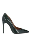 René Caovilla Rene' Caovilla Woman Pumps Dark Green Size 4.5 Leather