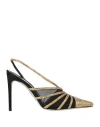 René Caovilla Rene' Caovilla Woman Pumps Gold Size 8 Textile Fibers