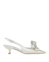 René Caovilla Rene' Caovilla Woman Pumps Ivory Size 7.5 Textile Fibers In White