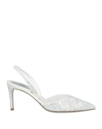 René Caovilla Rene' Caovilla Woman Pumps Light Grey Size 6 Textile Fibers
